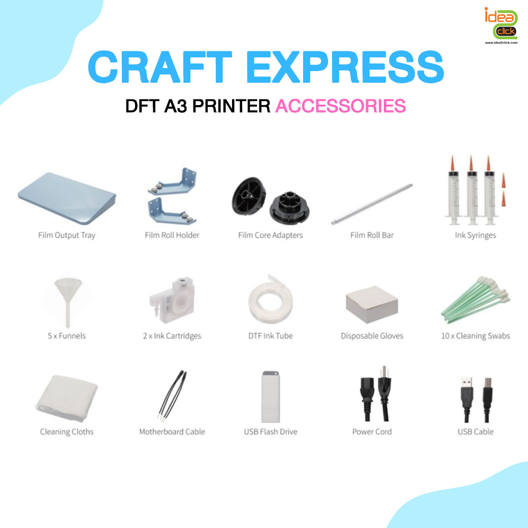 DFT Craft Express PRINTER A3 เครื่องพิมพ์เสื้อได้ทั้งผ้าสีและผ้าขาว รุ่นใหม่ล่าสุด!