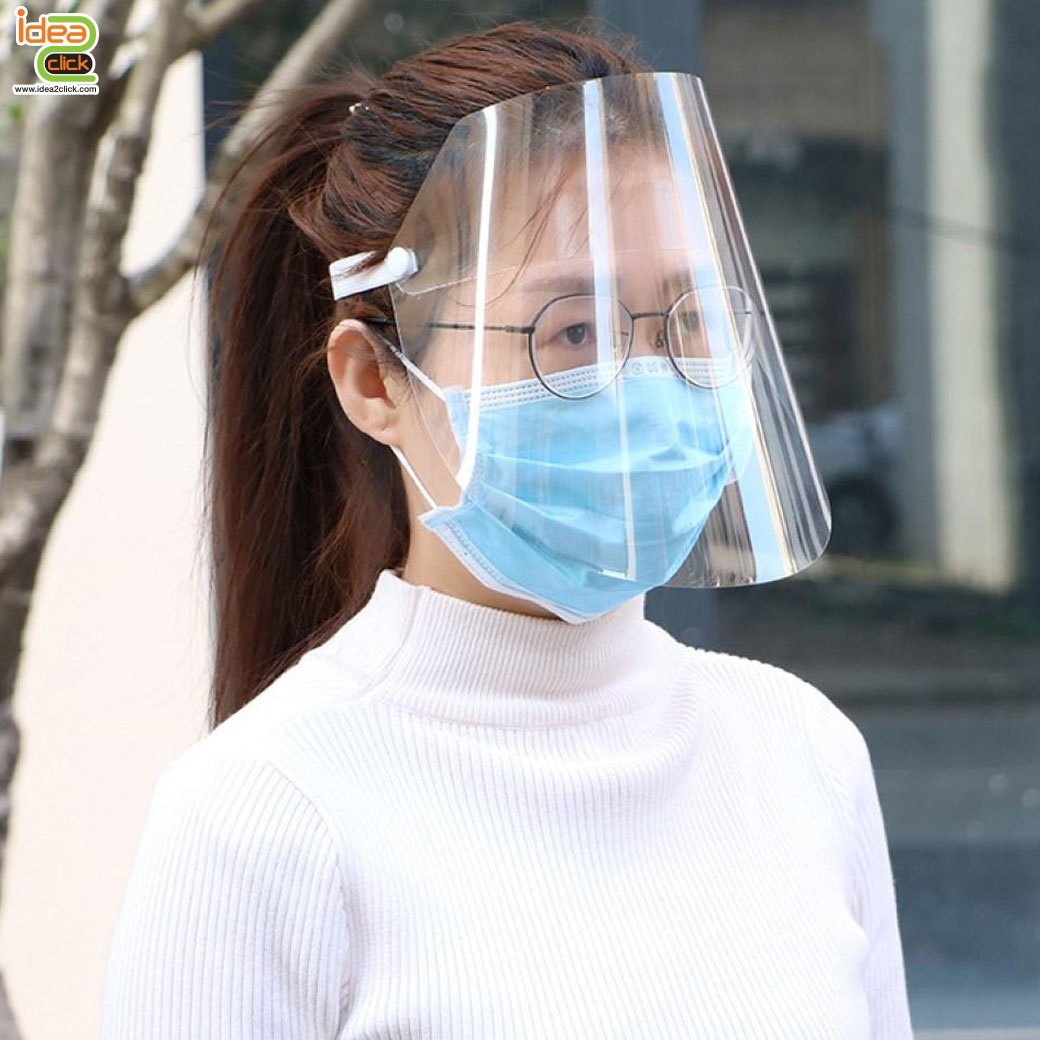Face shield หน้ากาก PVC ใส (รุ่นไม่มีแถบ)