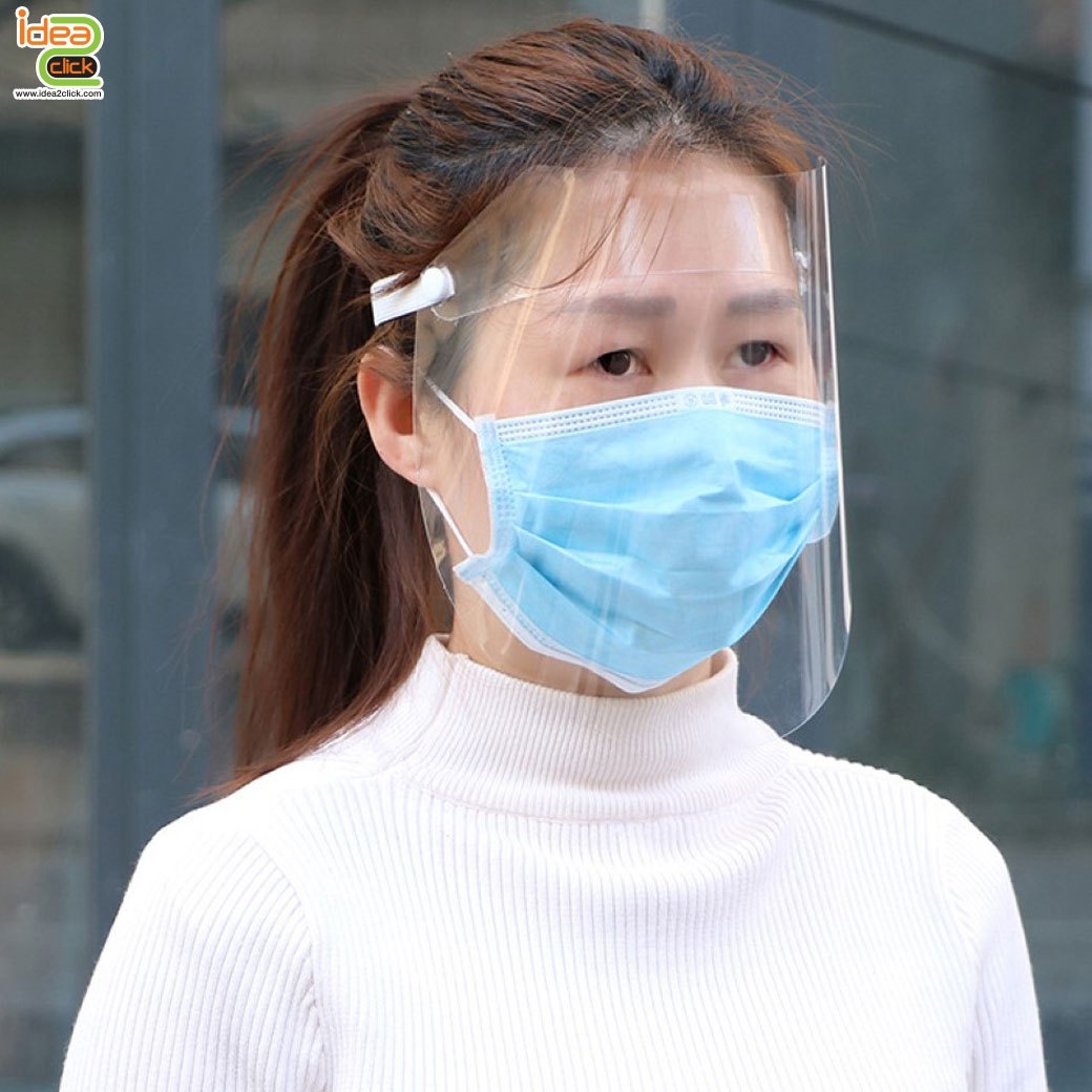 Face shield หน้ากาก PVC ใส (รุ่นไม่มีแถบ)