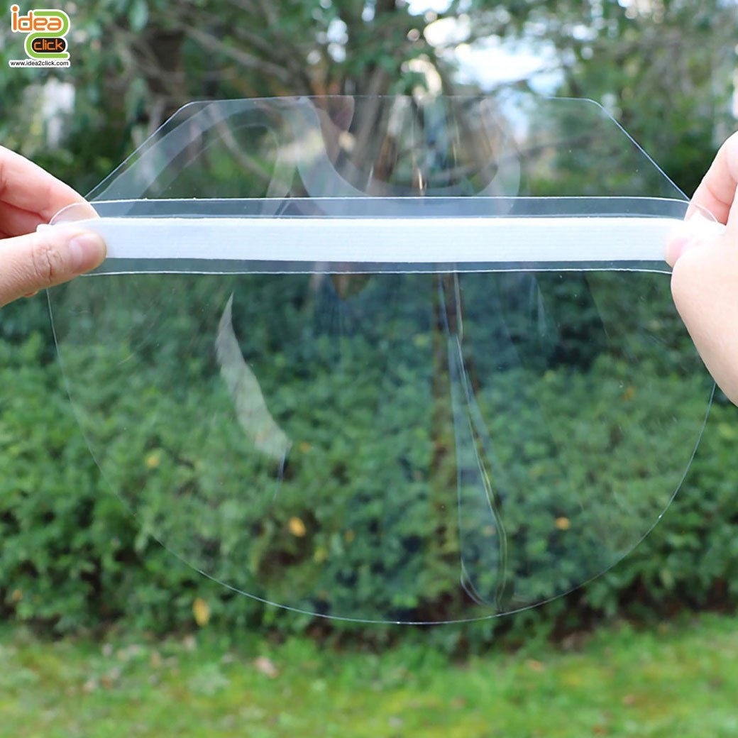 Face shield หน้ากาก PVC ใส (รุ่นไม่มีแถบ)