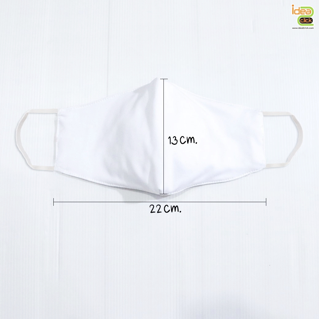 Micro 3D Face หน้ากากผ้าไมโคร สะท้อนน้ำ ขนาด Big Size พิมพ์ภาพได้เต็มผืน