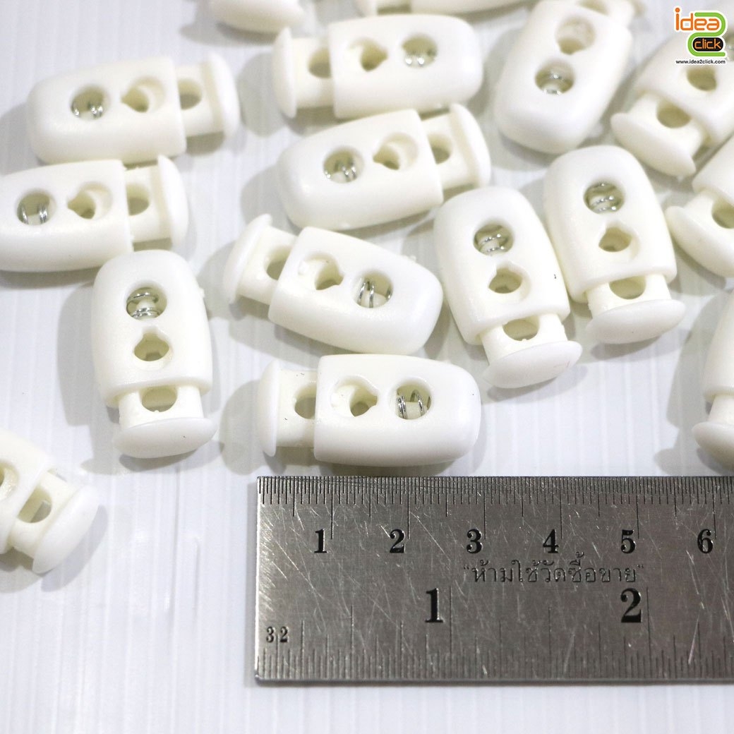 ล็อคเกอร์กดสปริง (ทรงกระบอกแบน) ใช้สำหรับปรับสายคล้องหูของหน้ากาก