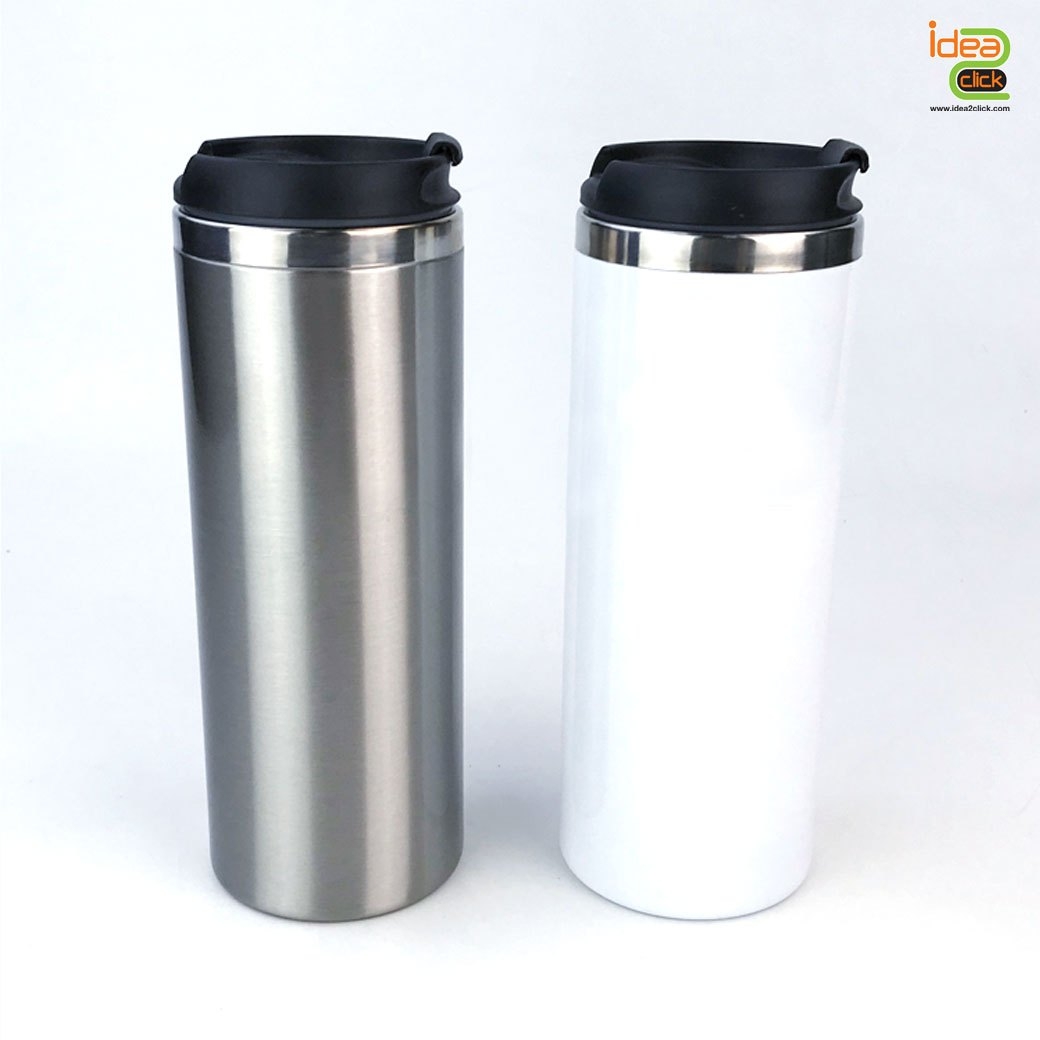 กระบอกสแตนเลสทรงสูง พิมพ์ภาพได้ 