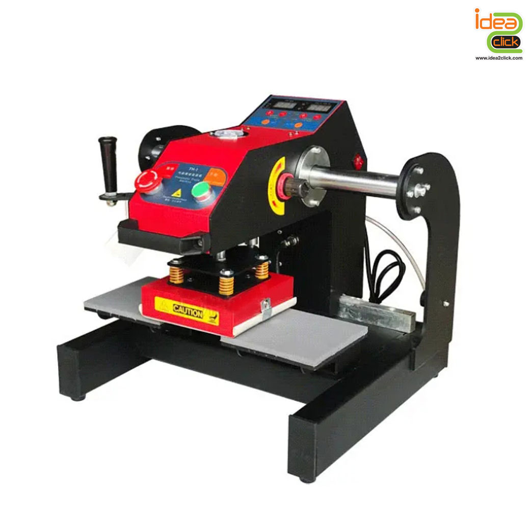 15x15 Pueumatic Double Station Heat Transfer เครื่องรีดร้อนระบบลมอัตโนมัติแบบ 2 ถาด ชนิดเลื่อนหัว