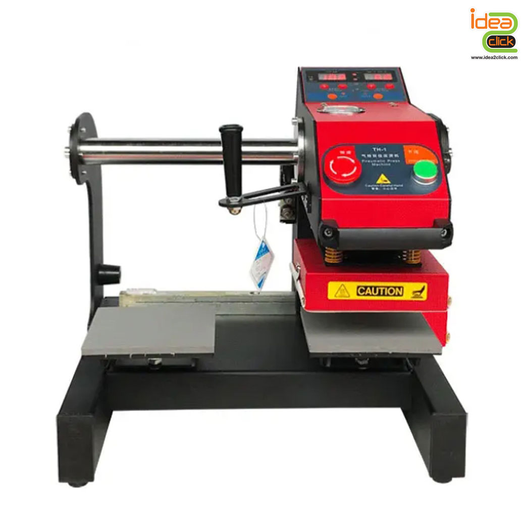 15x15 Pueumatic Double Station Heat Transfer เครื่องรีดร้อนระบบลมอัตโนมัติแบบ 2 ถาด ชนิดเลื่อนหัว