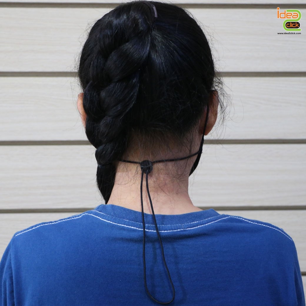 หน้ากากผ้า 3D MASK ผ้าคอตต้อน 2 ชั้น มีสายคล้องและปรับระดับ สำหรับรีดเฟล็ค