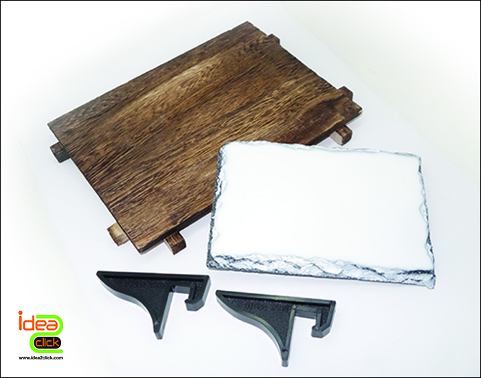 กรอบรูปไม้และหินอ่อนแบบตั้งโต๊ะ พิมพ์ภาพได้