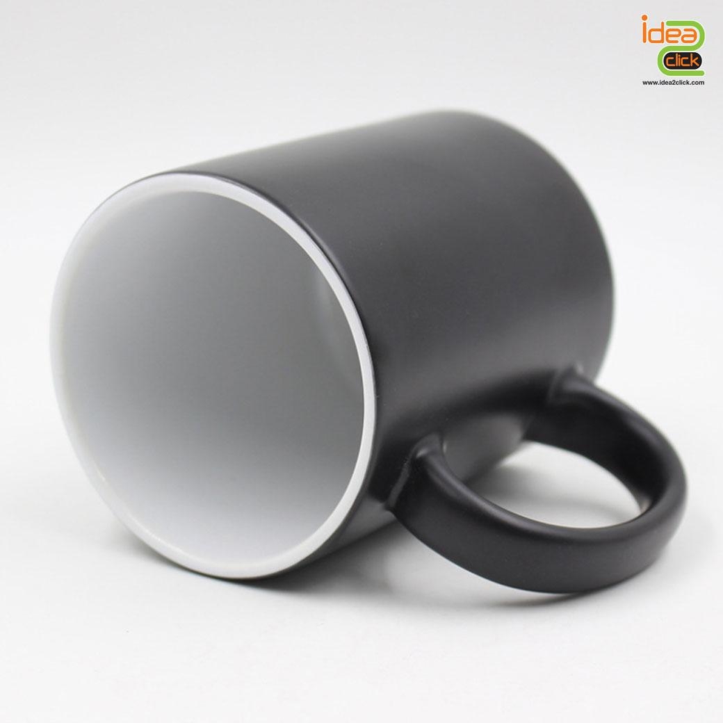 แก้วเปลี่ยนสีดำด้านเมื่อโดนความร้อน 11 oz. พิมพ์ภาพได้คมชัด