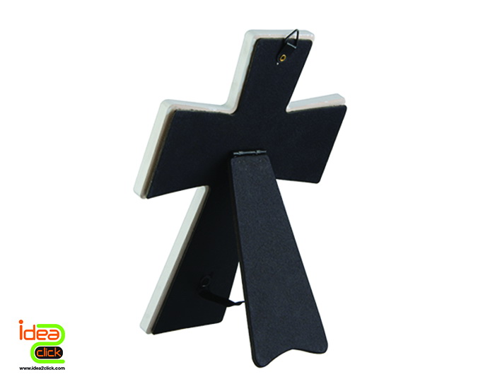 กรอบรูปทรงไม้กางเขนแบบตั้งโต๊ะและแขวนได้ CERAMIC พิมพ์ภาพได้คมชัด..สวยงาม..น่ารักสุดๆ