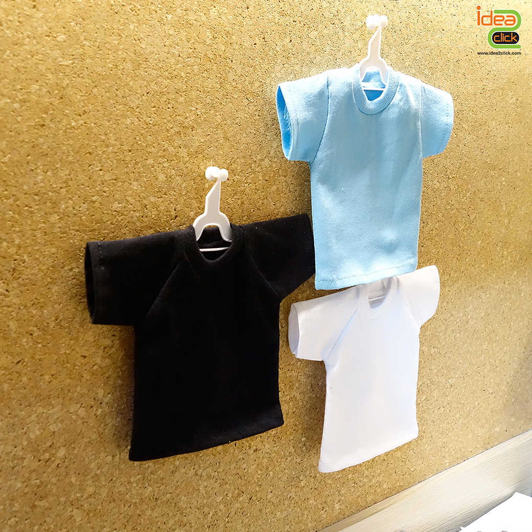 เสื้อคอกลมขนาดจิ๋ว พิมพ์ภาพได้เนื้อผ้า Cotton