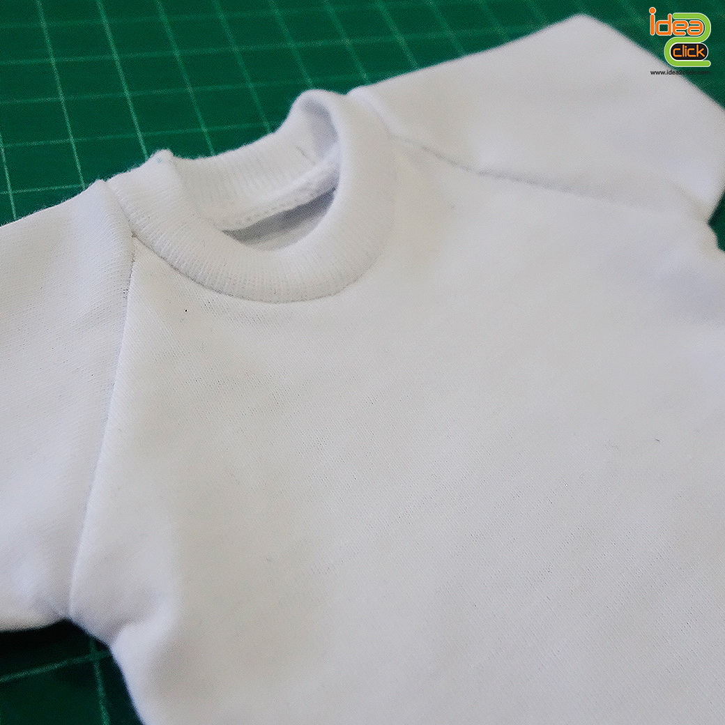 เสื้อคอกลมขนาดจิ๋ว พิมพ์ภาพได้เนื้อผ้า Cotton