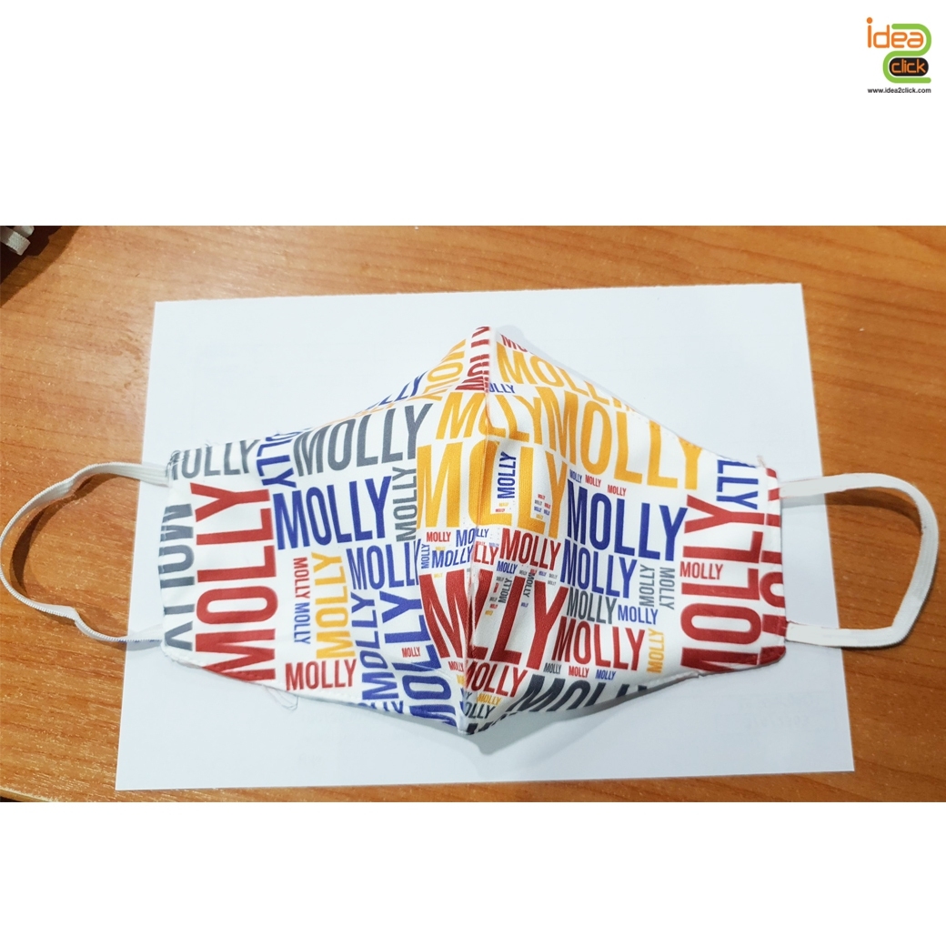 Micro 3D Face หน้ากากผ้าไมโคร์ไฟเบอร์หนา 3 ชั้นใส่แผ่นกรองได้ พิมพ์ภาพได้เต็มผืน