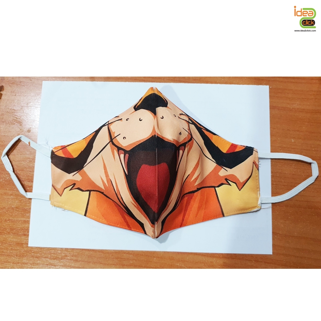 Micro 3D Face หน้ากากผ้าไมโคร์ไฟเบอร์หนา 3 ชั้นใส่แผ่นกรองได้ พิมพ์ภาพได้เต็มผืน