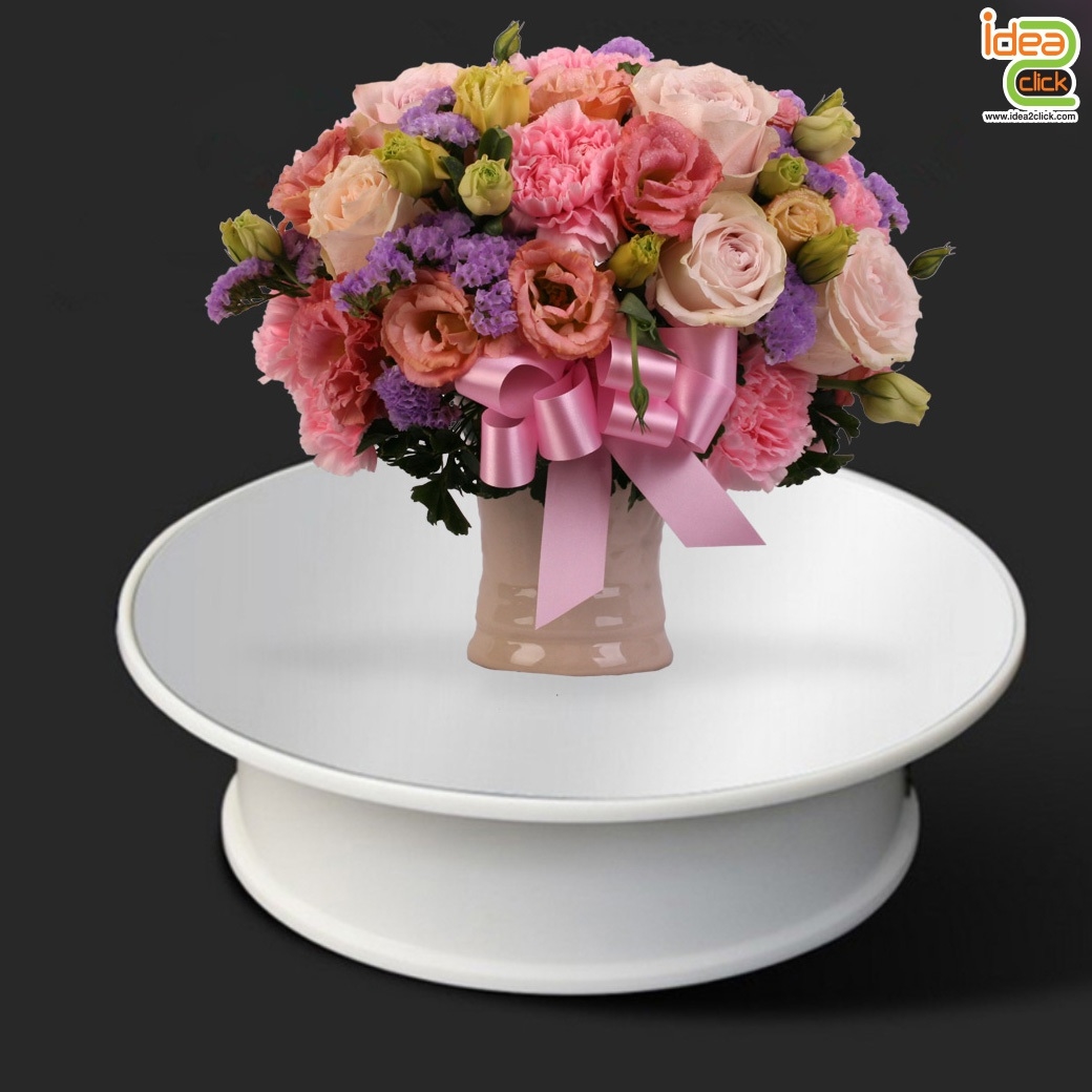 Swivel Studio 360◦ แท่นหมุนพื้นกำมะหยี่ 20 cm. (แบบใช้ถ่าน)