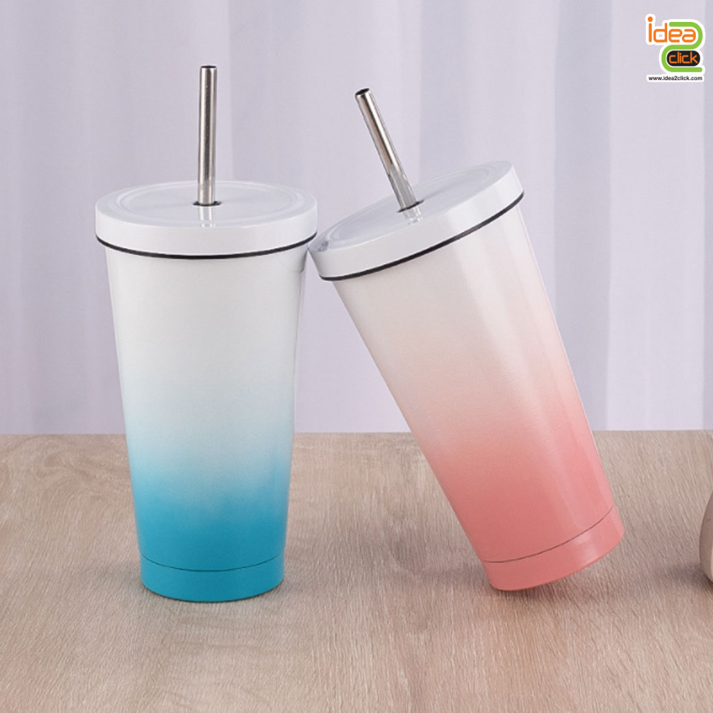 แก้วสแตนเลสทรงสตาร์บัค Starbuck Stainless Cup Two-Tone 16 oz.