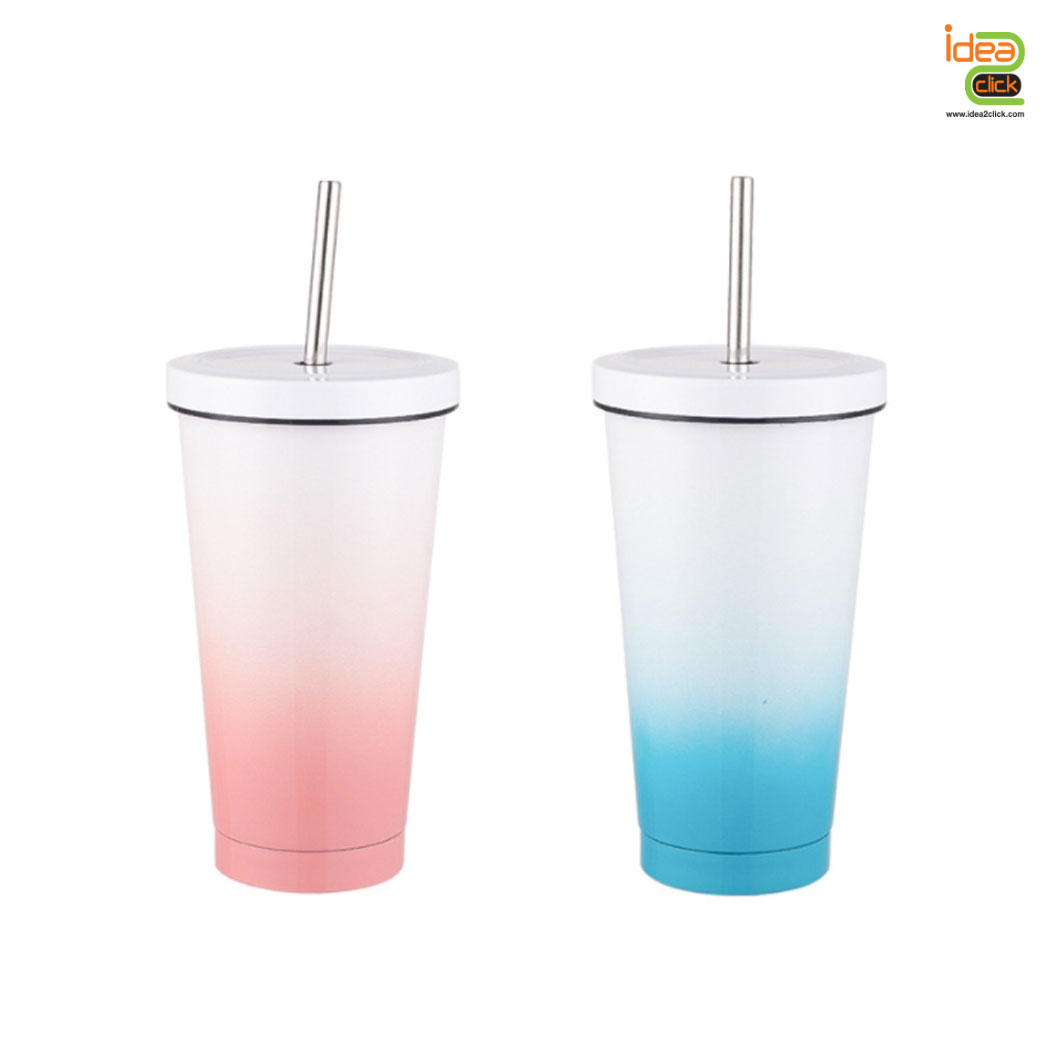 แก้วสแตนเลสทรงสตาร์บัค Starbuck Stainless Cup Two-Tone 16 oz.