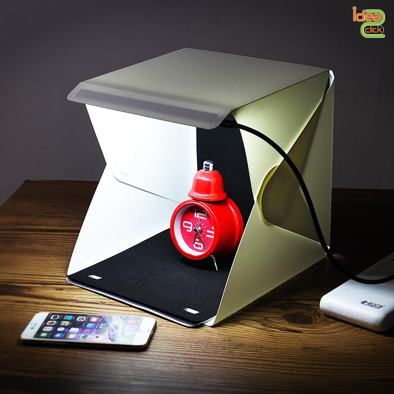 Studio Box กล่องถ่ายขนาดเล็ก พับได้ พกพาสะดวก พร้อมไฟ LED ในตัว