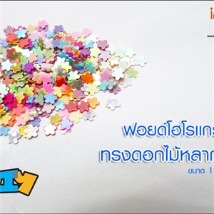 ฟอยด์โฮโลแกรม - ทรงดอกไม้หลากสี 1