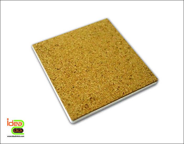 CERAMIC MUG COASTER แผ่นรองแก้วน้ำเนื้อเซรามิกทรงสี่เหลี่ยมจัตุรัส