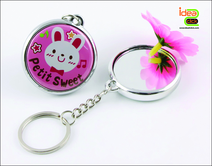 พวงกุญแจกระจก 32 mm.