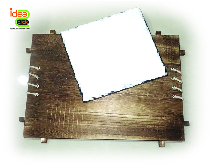 WOODEN FRAME กรอบรูปไม้-หินอ่อนแบบแขวน พิมพ์ภาพได้