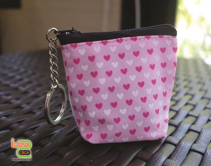 กระเป๋าผ้าจิ๋วใส่เหรียญ พิมพ์ภาพ