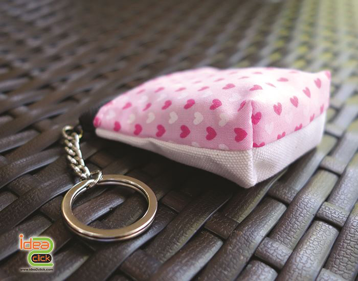 กระเป๋าผ้าจิ๋วใส่เหรียญ พิมพ์ภาพ