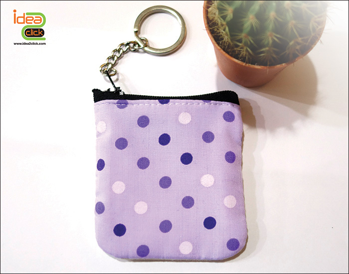 กระเป๋าผ้าจิ๋วทรงสี่เหลี่ยมขอบเว้ามน