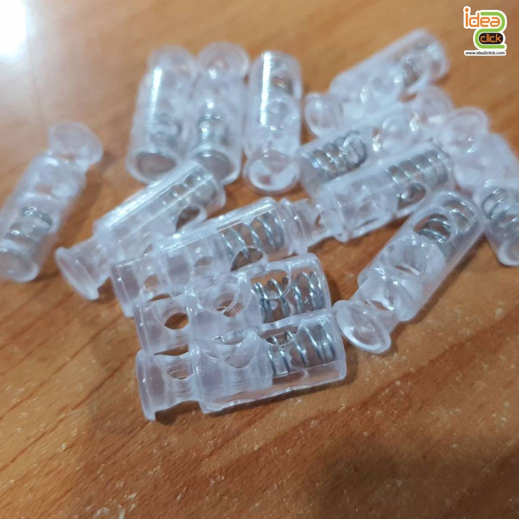 Stoper สปริง 2 รู  ใช้สำหรับปรับสายคล้องหูของหน้ากาก