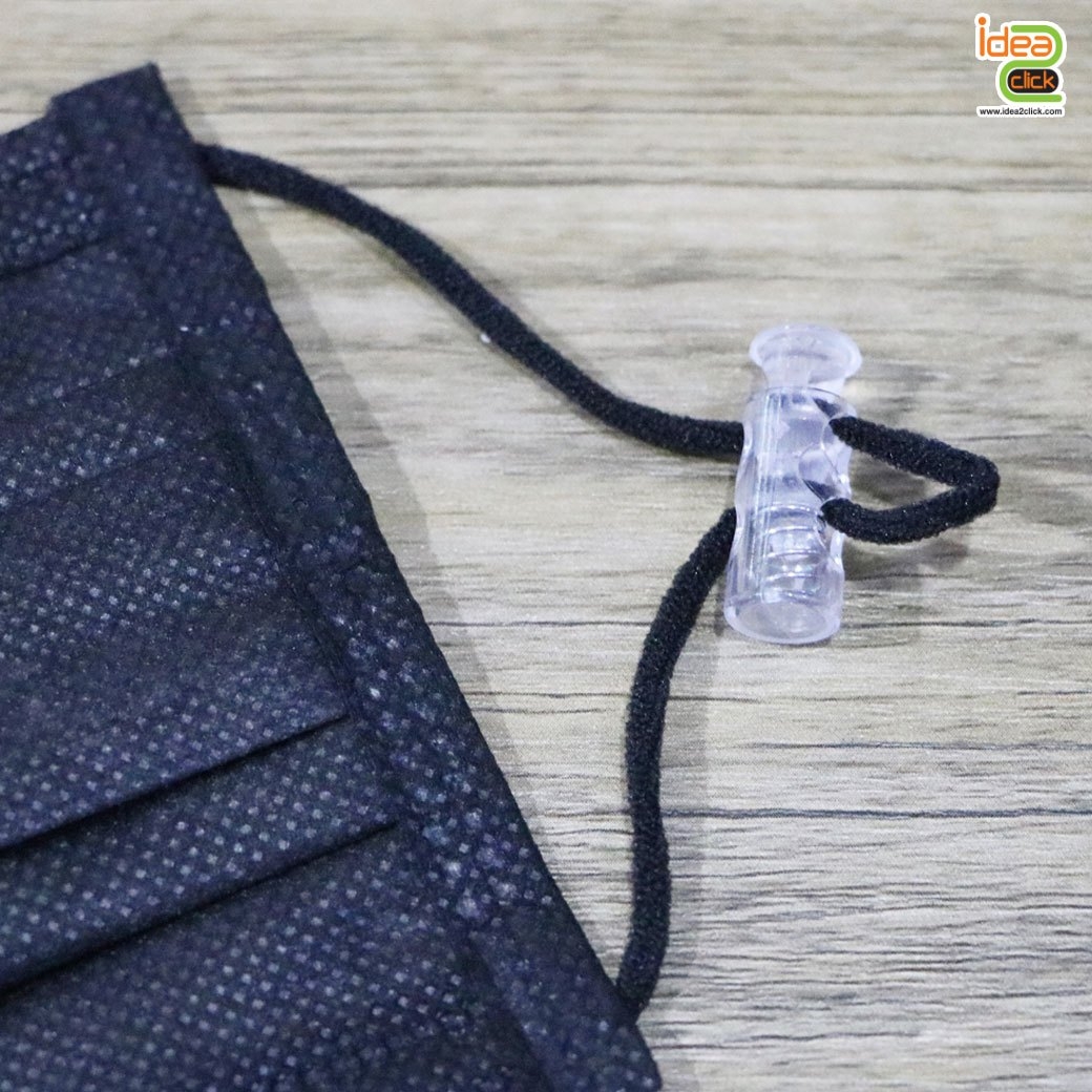 Stoper สปริง 2 รู  ใช้สำหรับปรับสายคล้องหูของหน้ากาก