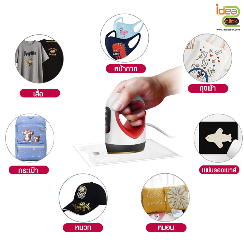 เครื่องกดความร้อนแบบมินิ Mini Portable Heat Press Machine