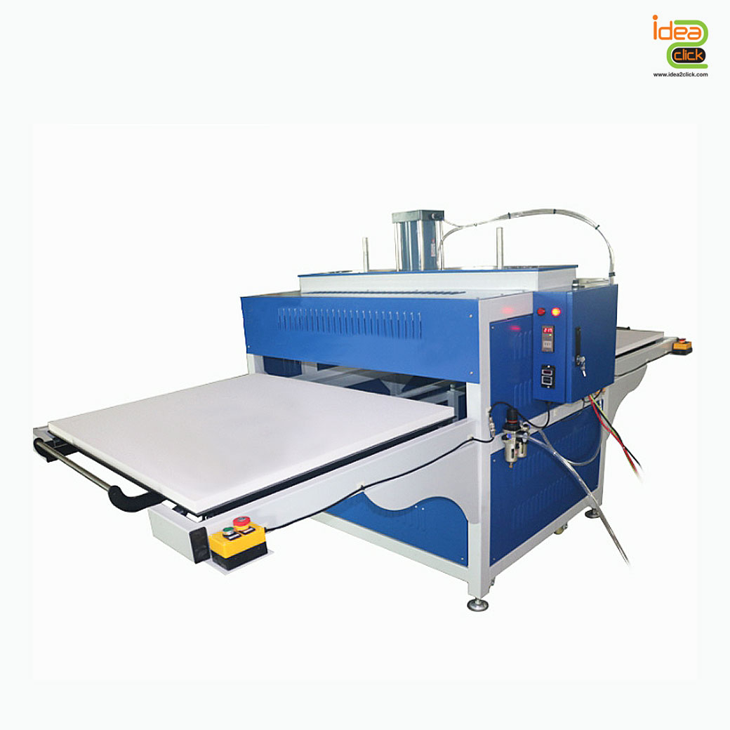 เครื่องรีดร้อน ระบบปั้มลม Heat Press Machine ขนาด 120x120 cm.