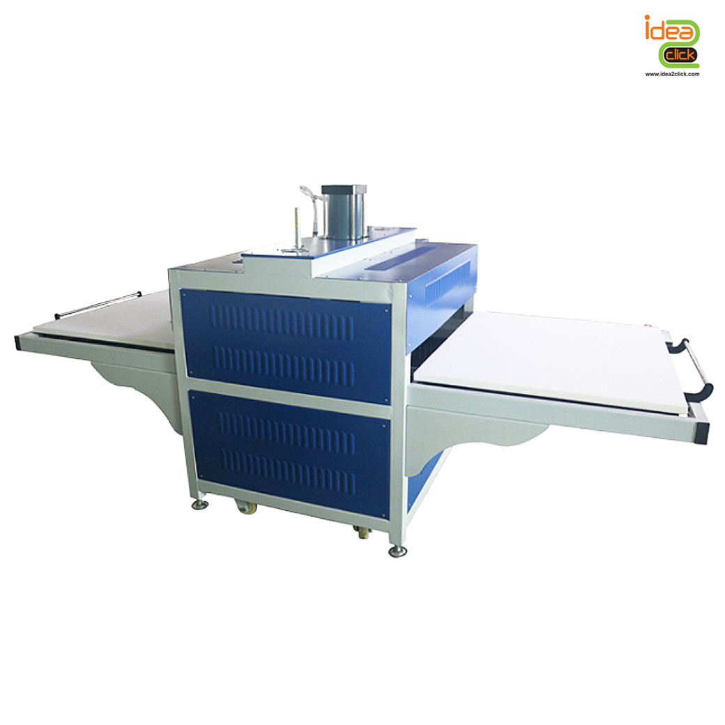เครื่องรีดร้อน ระบบปั้มลม Heat Press Machine ขนาด 120x120 cm.