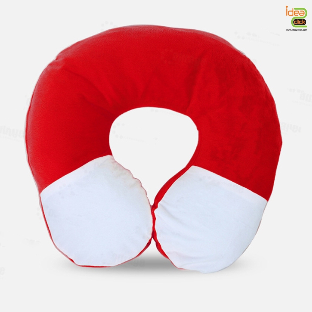 หมอนรองคอผ้ากำมะหยี่ขนสั้น พิมพ์ภาพได้