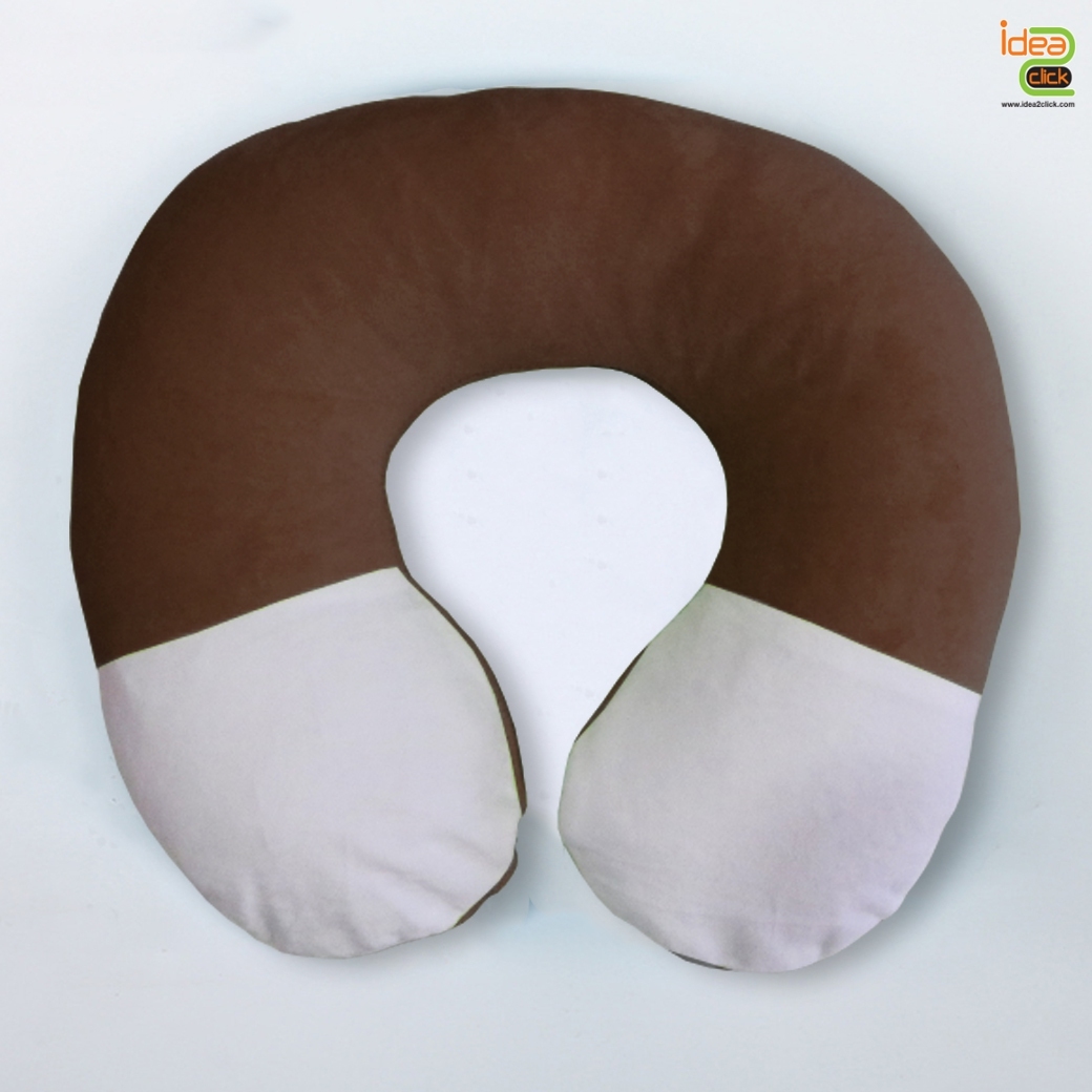 หมอนรองคอผ้ากำมะหยี่ขนสั้น พิมพ์ภาพได้