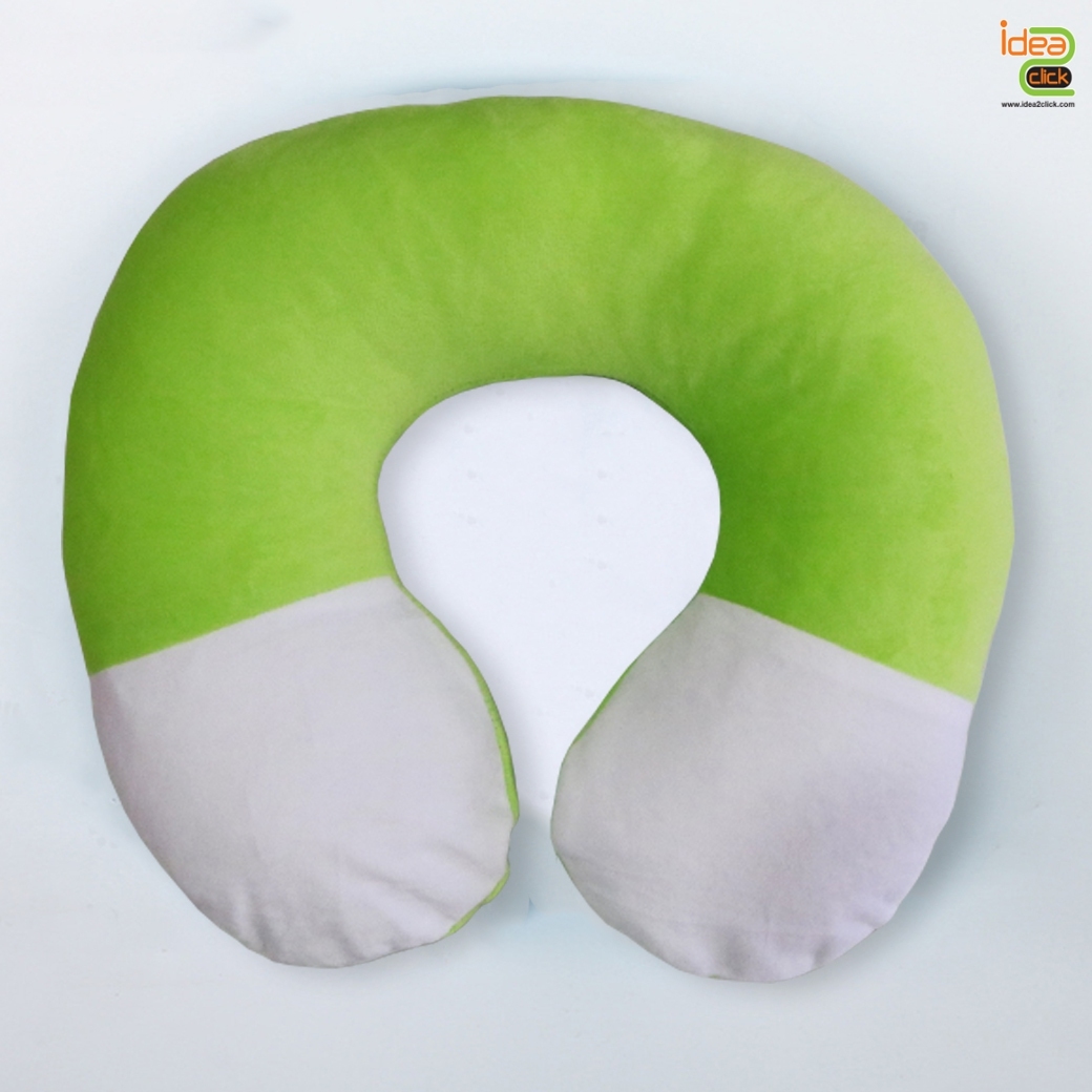 หมอนรองคอผ้ากำมะหยี่ขนสั้น พิมพ์ภาพได้