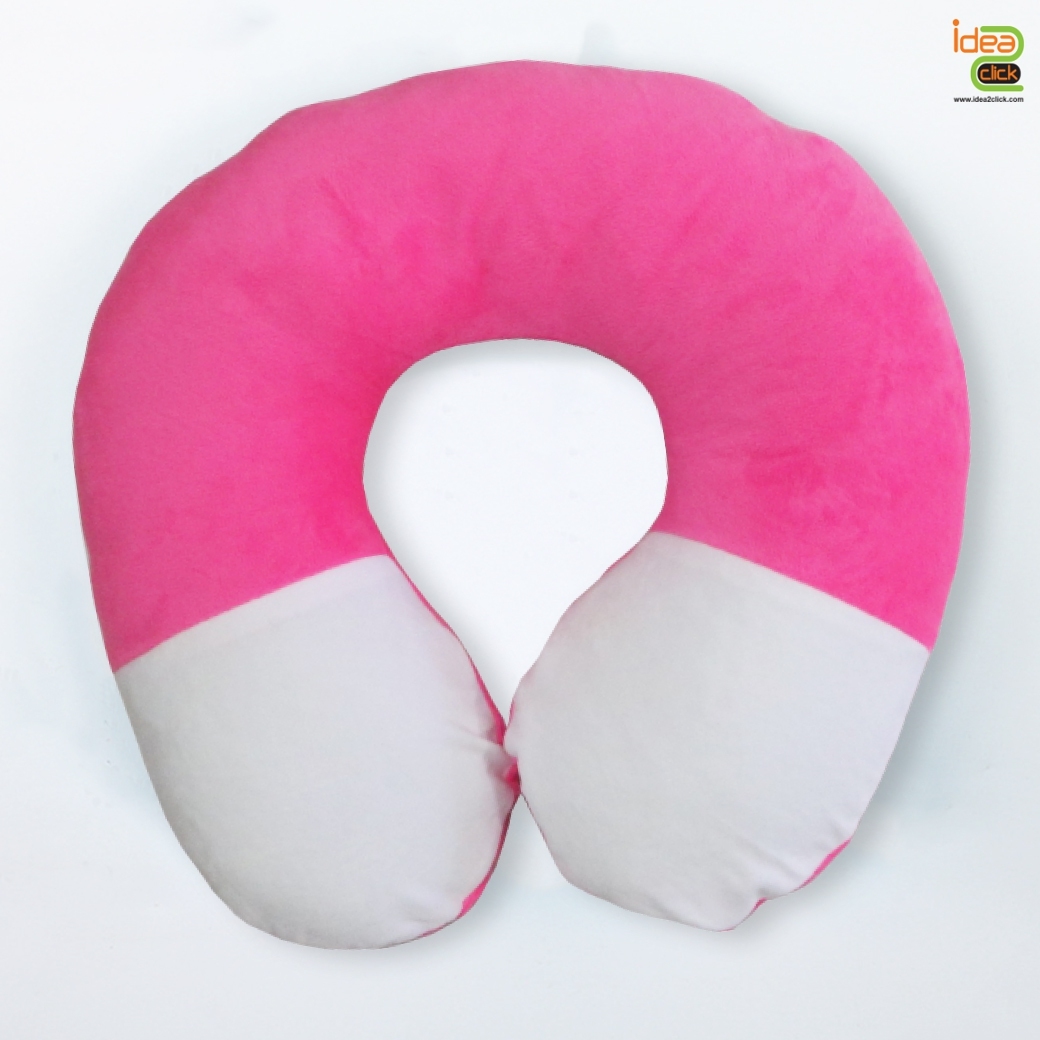 หมอนรองคอผ้ากำมะหยี่ขนสั้น พิมพ์ภาพได้