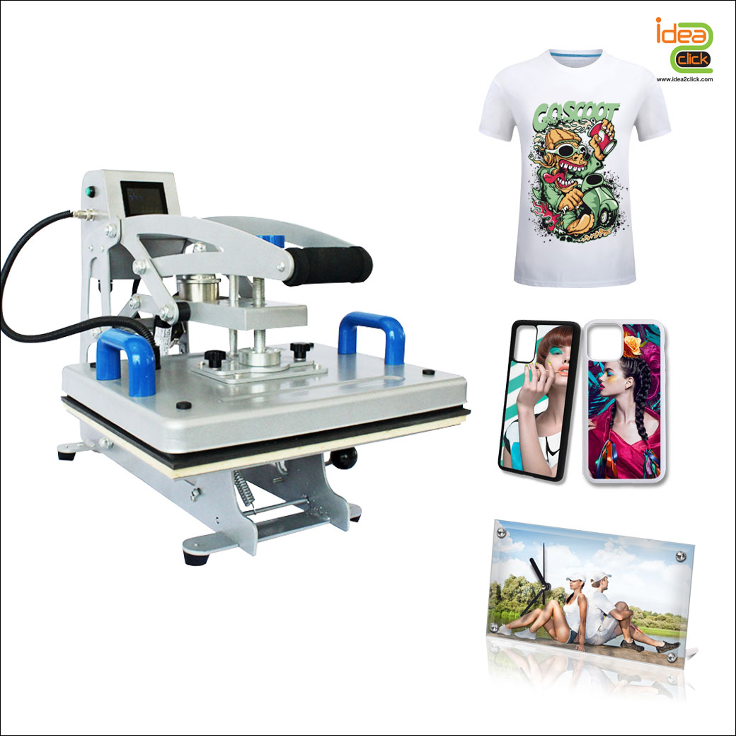 Heat Press Auto Open 9in1 เครื่องรีดร้อน รุ่นเปิดอัตโนมัติ ขนาด 38x38 cm.