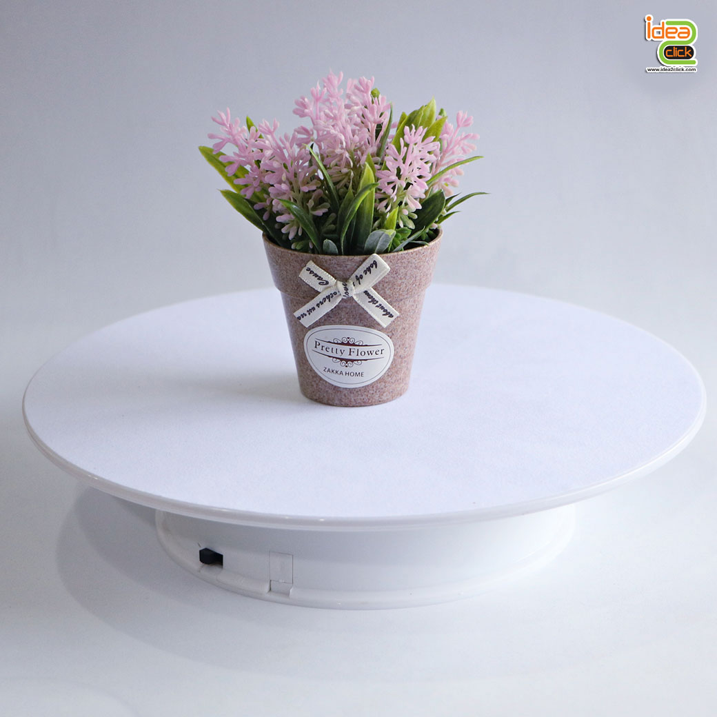 Swivel Studio แท่นหมุนพื้นกำมะหยี่ 25 cm. (แบบใช้ถ่าน)