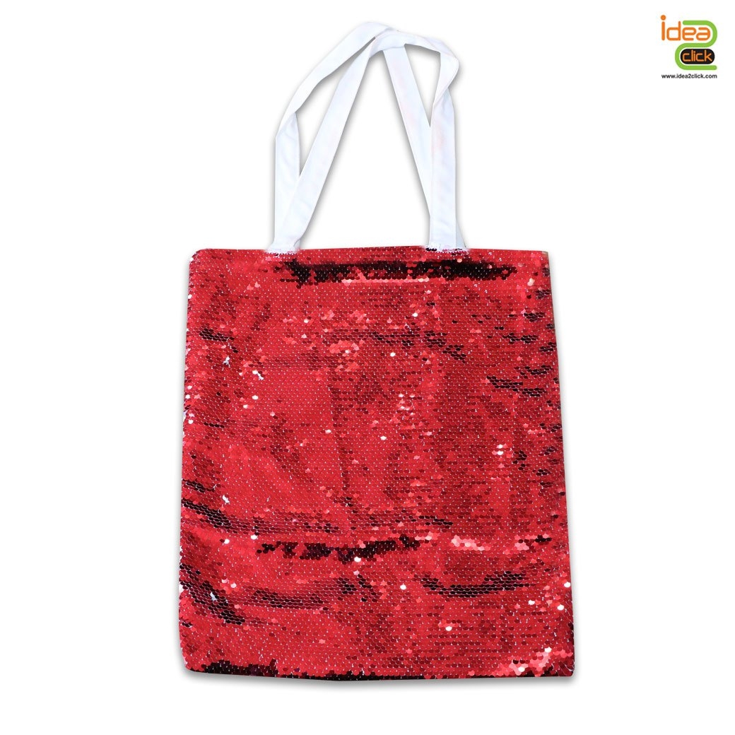 กระเป๋าสะพายเลื่อม พิมพ์ภาพได้ 2 ด้าน