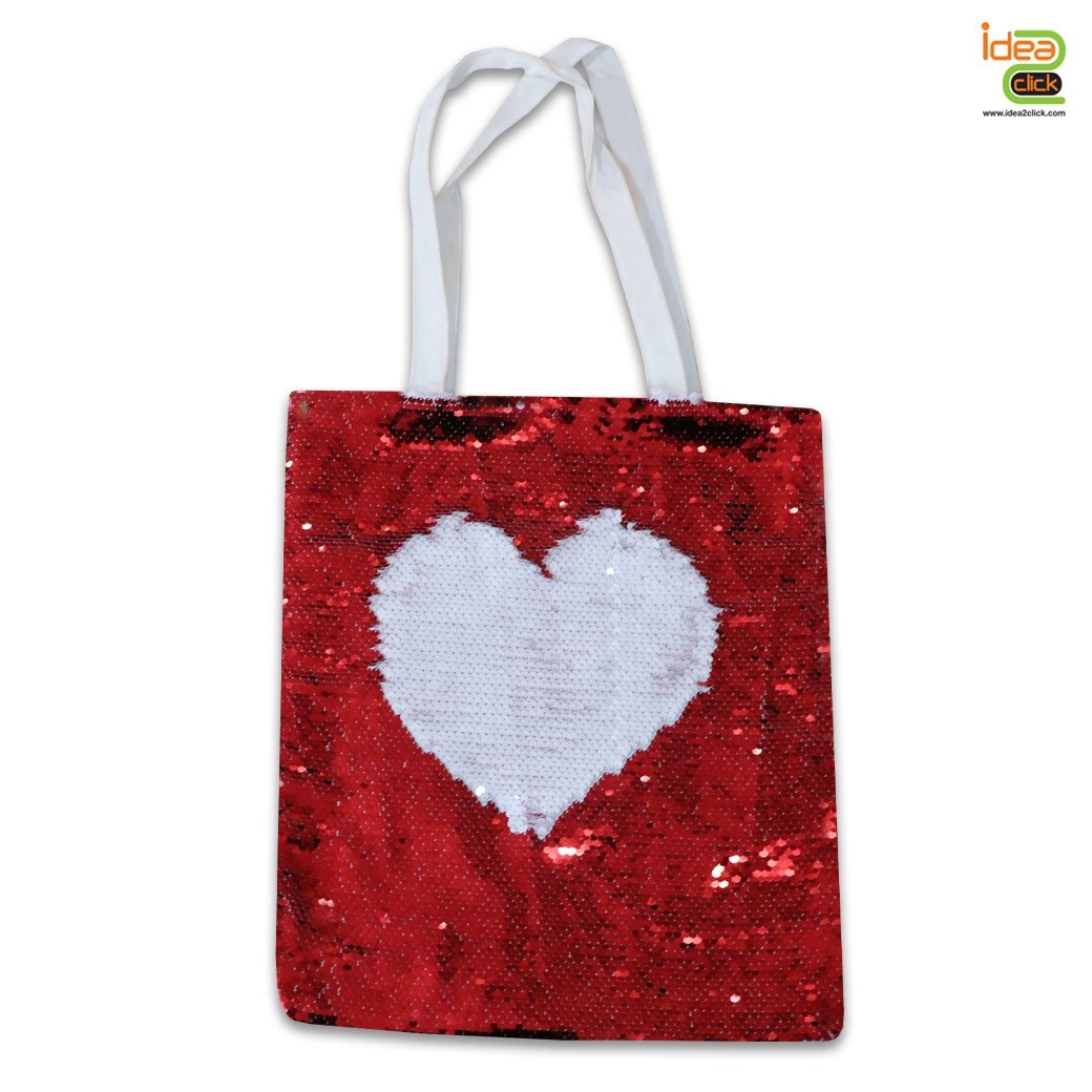 กระเป๋าสะพายเลื่อม พิมพ์ภาพได้ 2 ด้าน