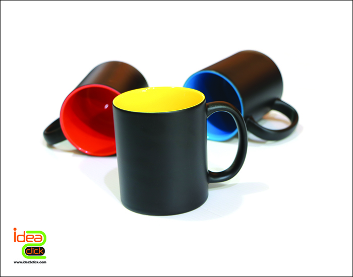 แก้วสีดำเปลี่ยนสีได้ข้างในสี 11 oz.