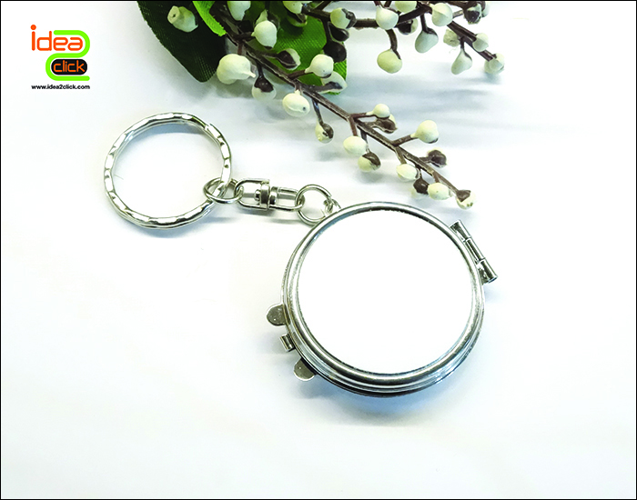 พวงกุญแจกระจกเงาทรงกลม
