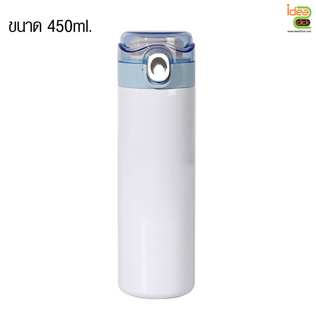 กระบอกสแตนเลสฝาปิดใส พิมพ์ภาพได้ 