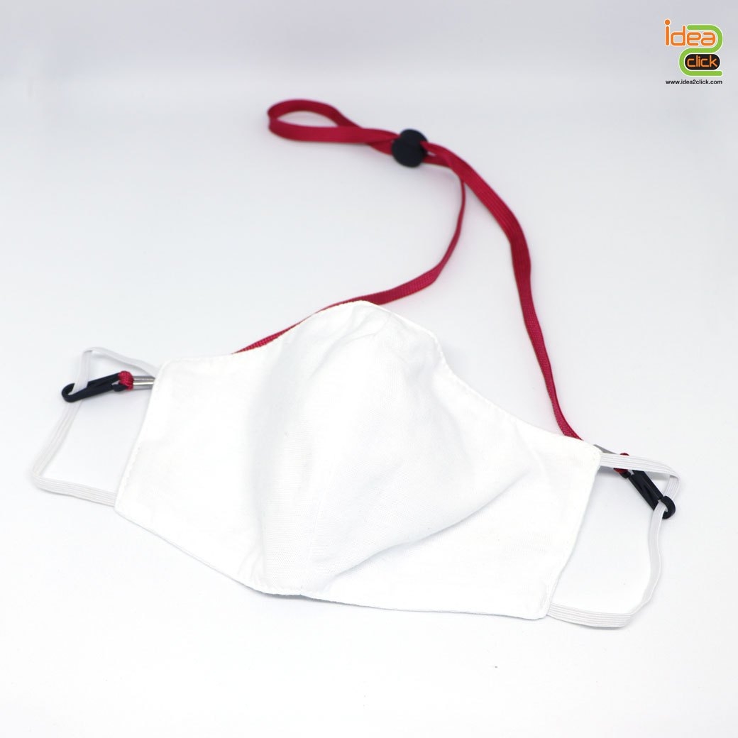 สายคล้องหน้ากากพร้อมตัวกดสปริงปรับสาย