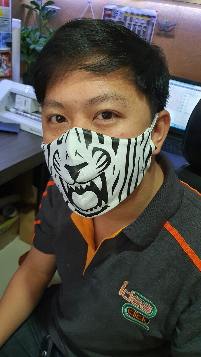 ชุดธุรกิจ สกรีนหน้ากากผ้า Mask Face & Flex Set