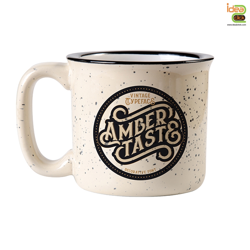 Ceramic Enamel mug แก้วเซรามิค 13 oz. พิมพ์ภาพได้คมชัด