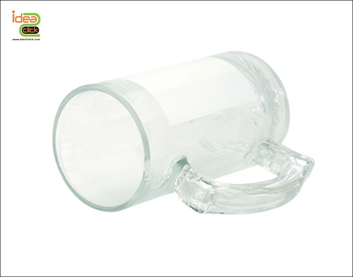 แก้วเบียร์ใสรองพื้นขาว 16 oz.