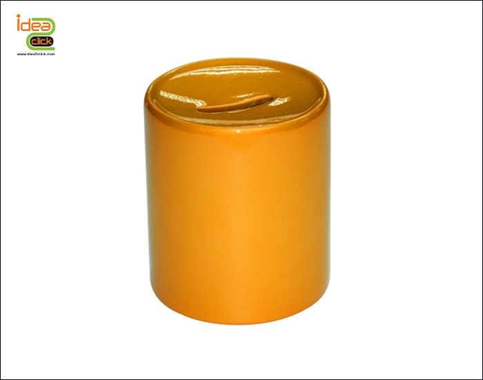 กระปุกออมสินเคลือบเงาสีทอง