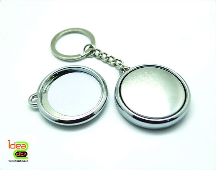 พวงกุญแจ 32 mm. ใส่ภาพได้ 2 ด้าน